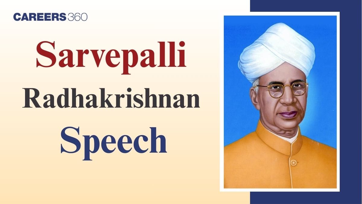 Dr Sarvepalli Radhakrishnan Speech in English - Short and Long Speech